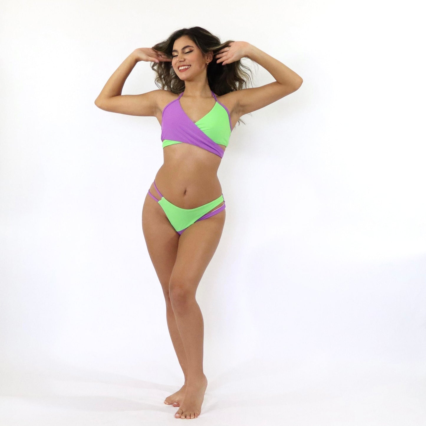 Bikini verde morado