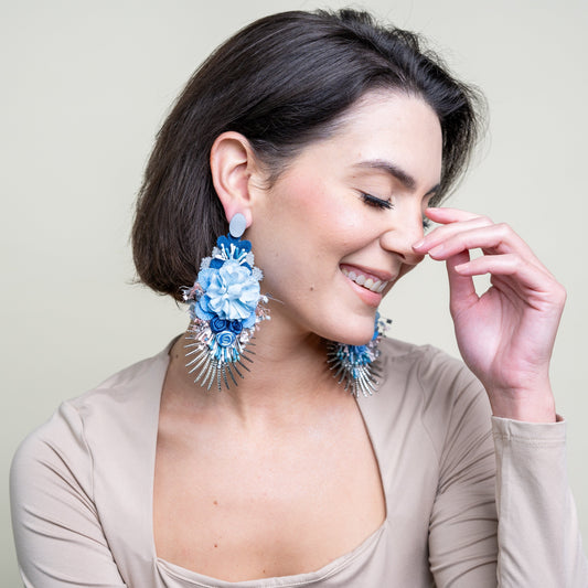 Azure Blossom Earrings