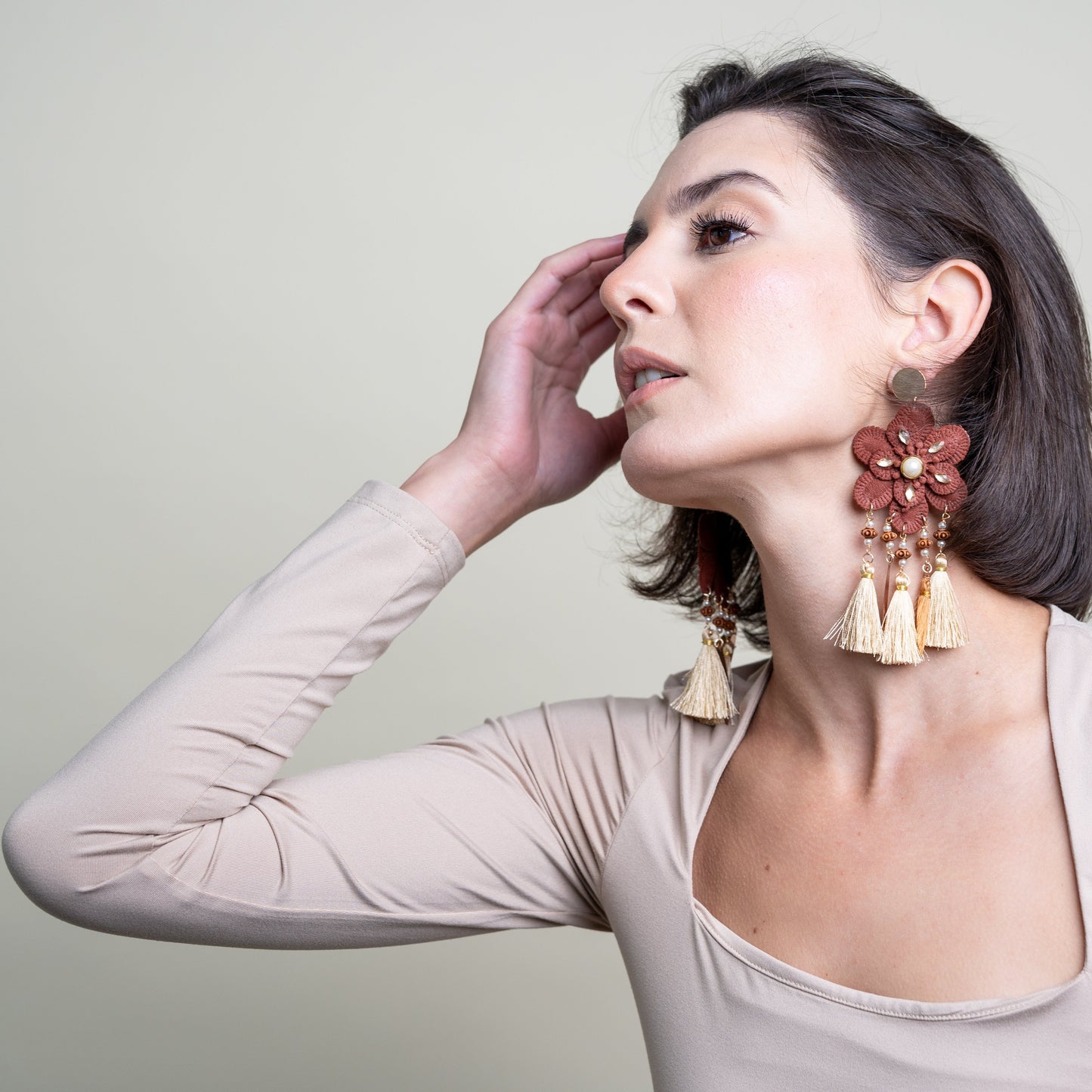 Amber Petals Earrings