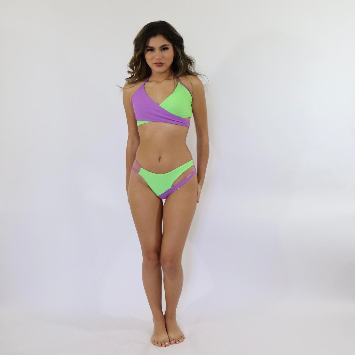 Bikini verde morado