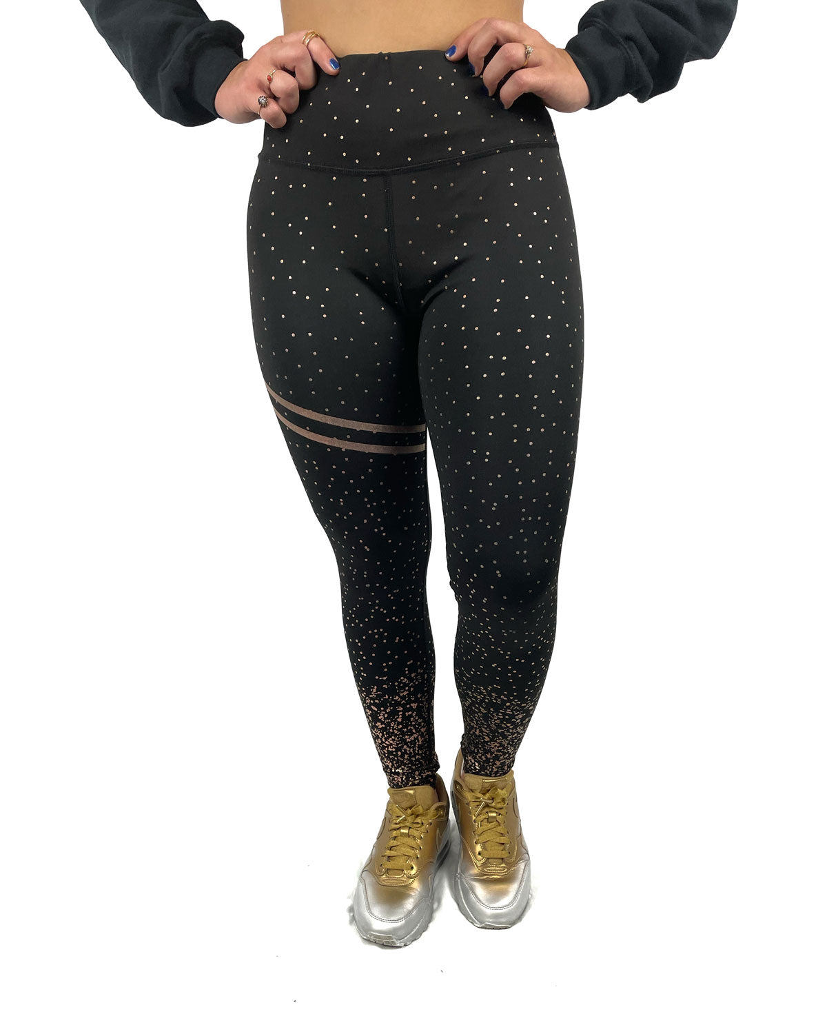 Leggin negro con dorado