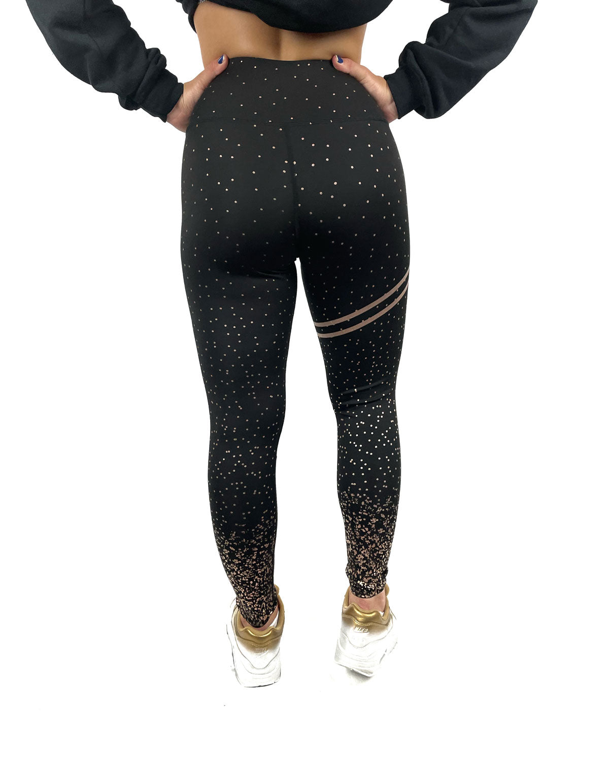 Leggin negro con dorado